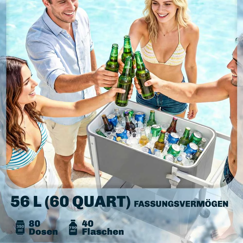 Šaldymo vežimėlis 56 l