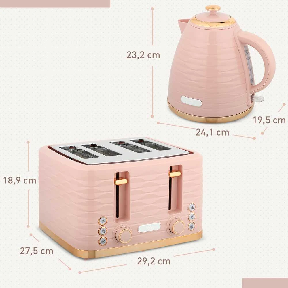 Skrudintuvas HOMCOM „2-in-1“ skrudintuvo ir virdulio rinkinys, 7 skrudinimo lygiai, atitirpinimo ir pašildymo funkcijos, rožinis
