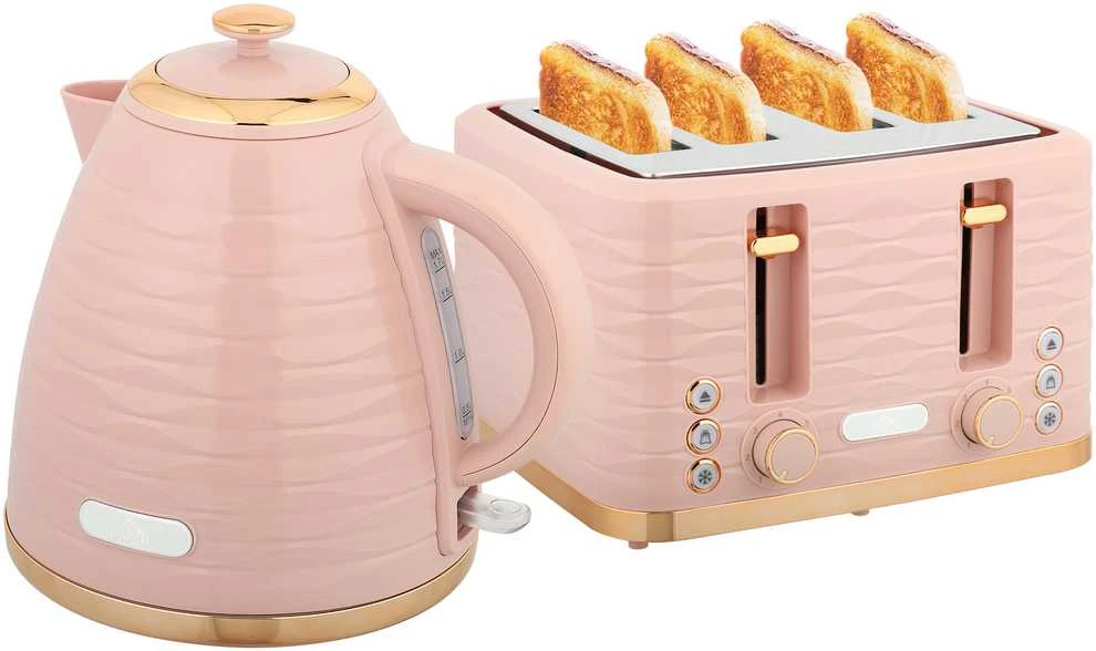 Skrudintuvas HOMCOM „2-in-1“ skrudintuvo ir virdulio rinkinys, 7 skrudinimo lygiai, atitirpinimo ir pašildymo funkcijos, rožinis