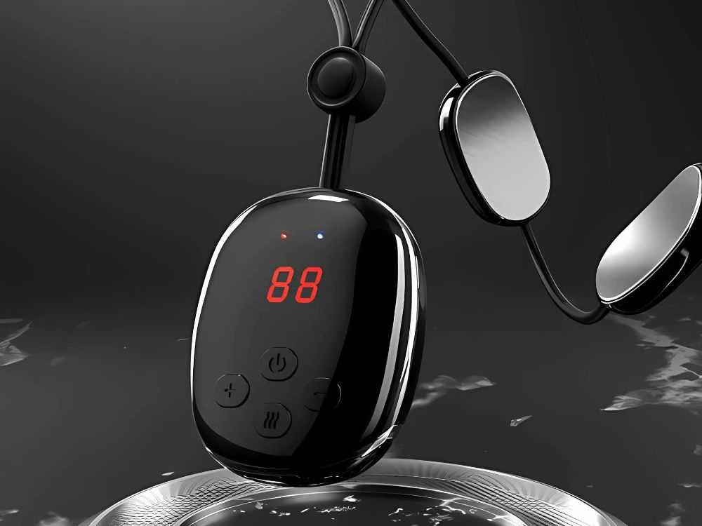 Kaklo masažuoklis elektrostimuliatorius 5W, 15 intensyvumo lygių