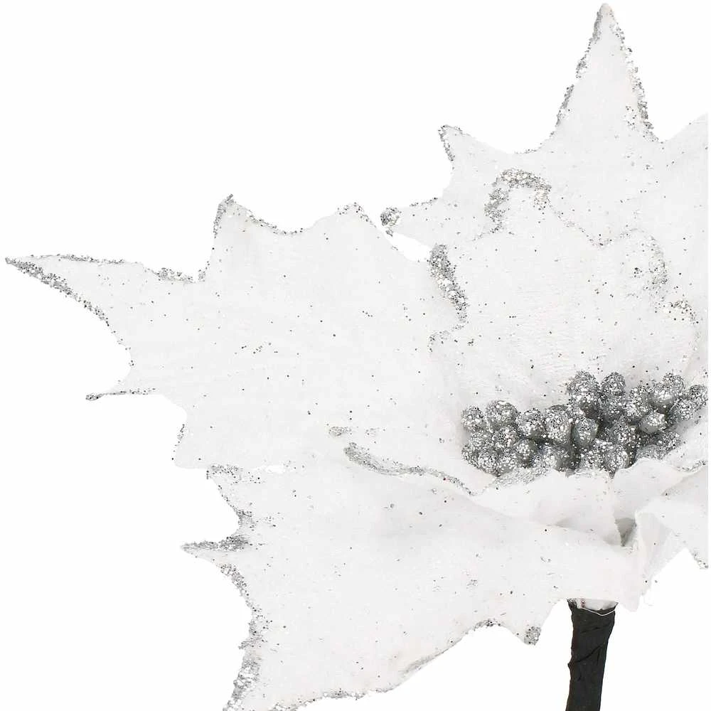 Kalėdinė dekoracija – puansetijos žiedas Springos 26 cm