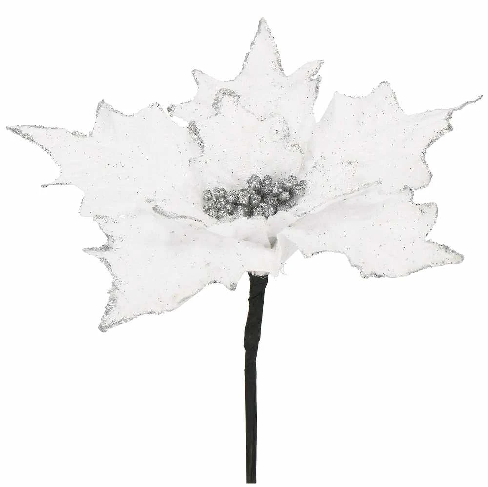 Kalėdinė dekoracija – puansetijos žiedas Springos 26 cm