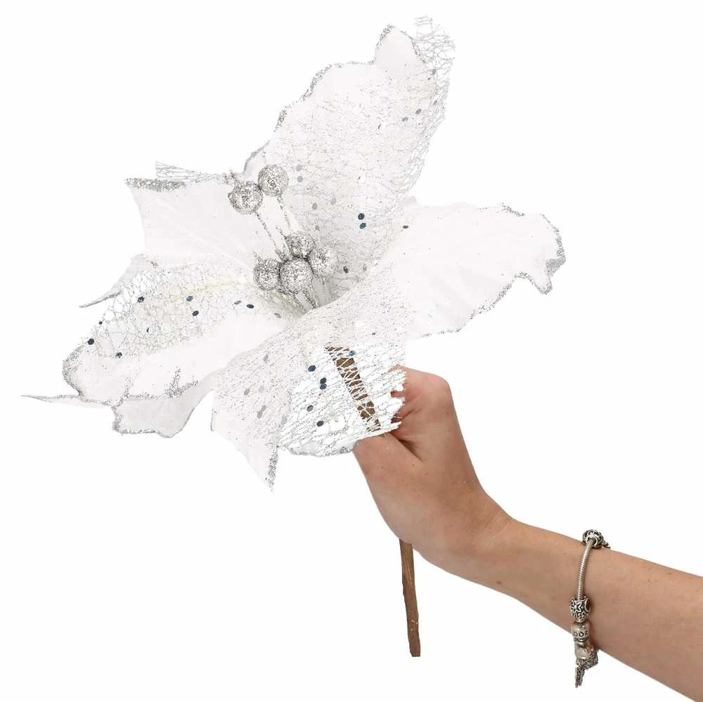 Kalėdinė dekoracija Springos „Poinsettia“, 23 cm