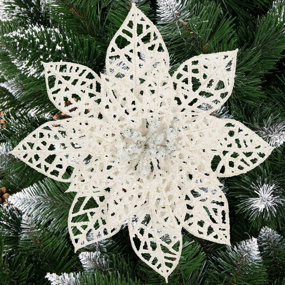 Kalėdinė dekoracija Springos Poinsettia 14x14 cm