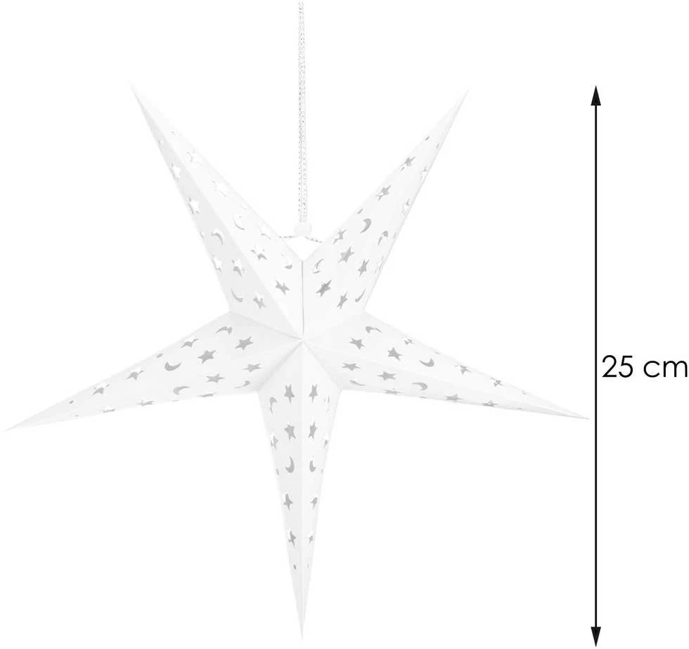 Kalėdinė dekoracija Springos popierinė žvaigždė, 25 cm