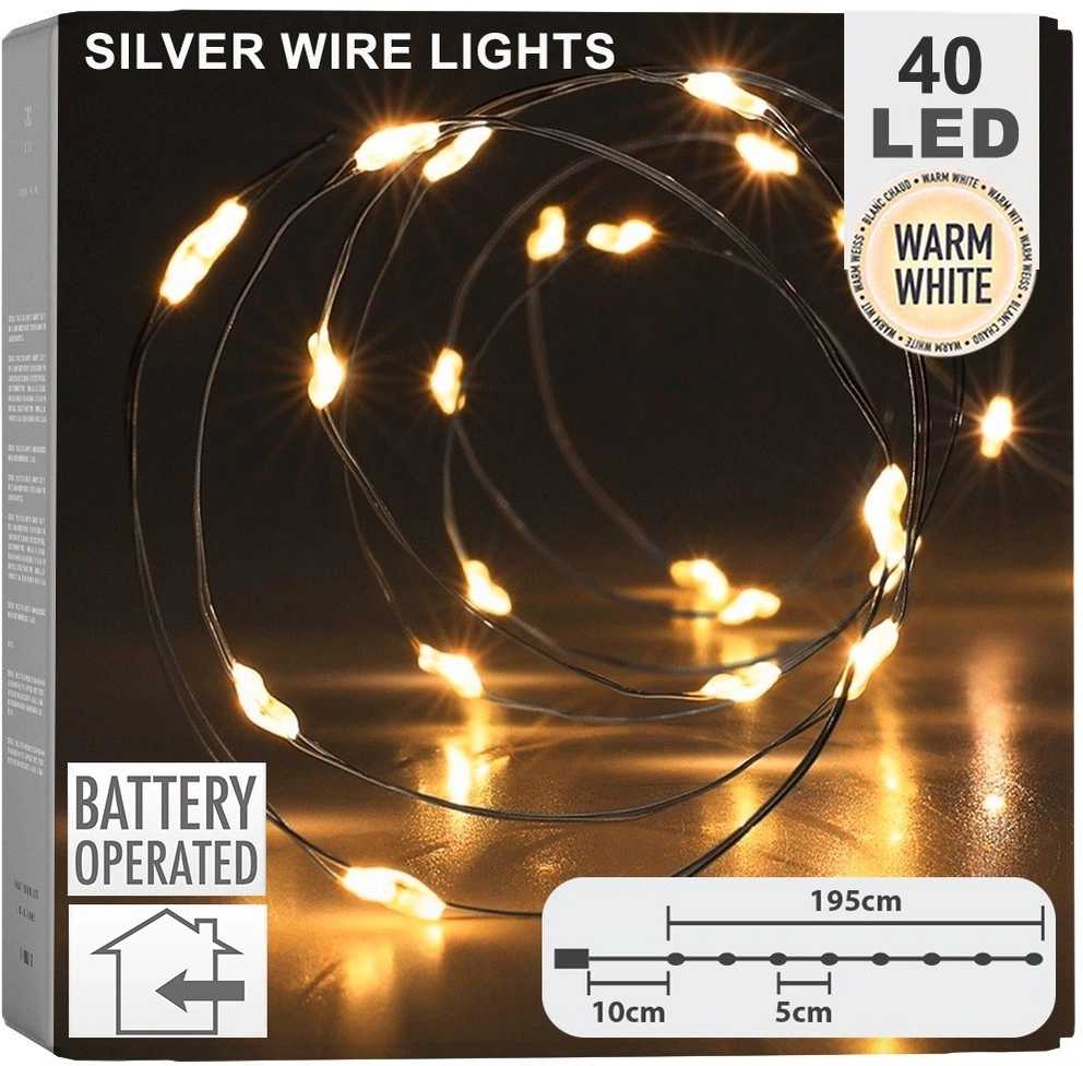 Mondex Kalėdiniai žibintai 40 LED 195 cm