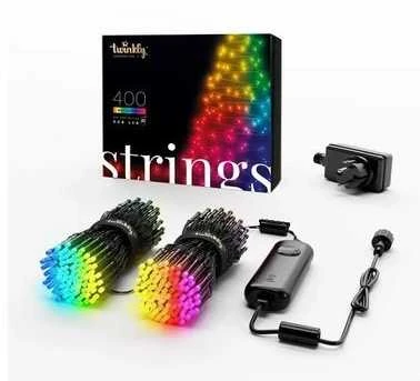 Kalėdinė išmanioji lempučių girlianda Twinkly Strings 400 LED RGB, daugiaspalvės