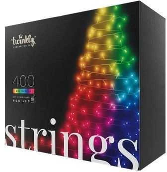 Kalėdinė išmanioji lempučių girlianda Twinkly Strings 400 LED RGB, daugiaspalvės