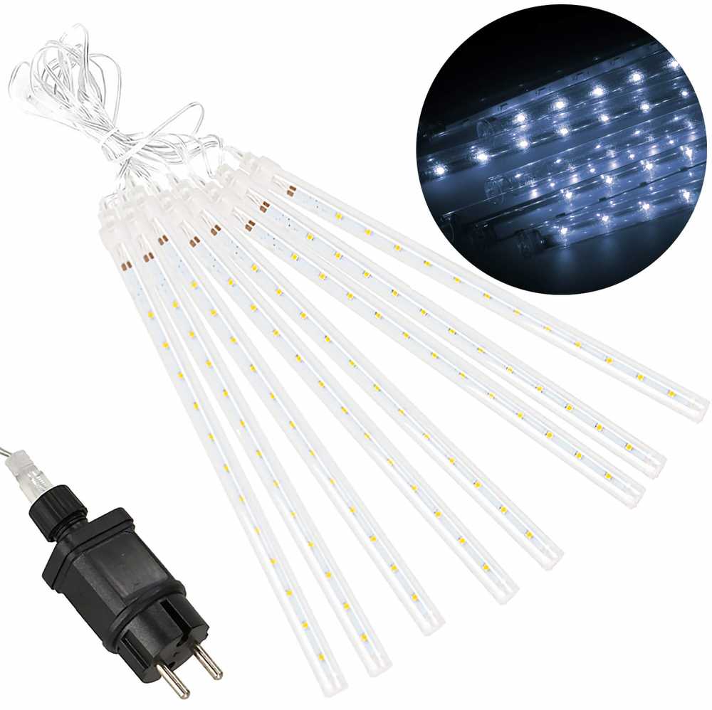 Kalėdinė girlianda Springos 288 LED, 7,2 m, šaltai balta, IP44