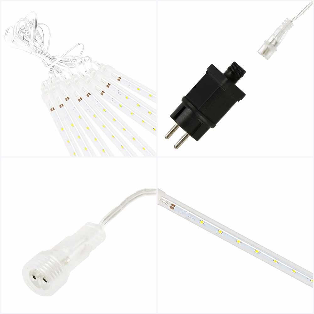 Kalėdinė girlianda Springos 288 LED, 7,2 m, šaltai balta, IP44