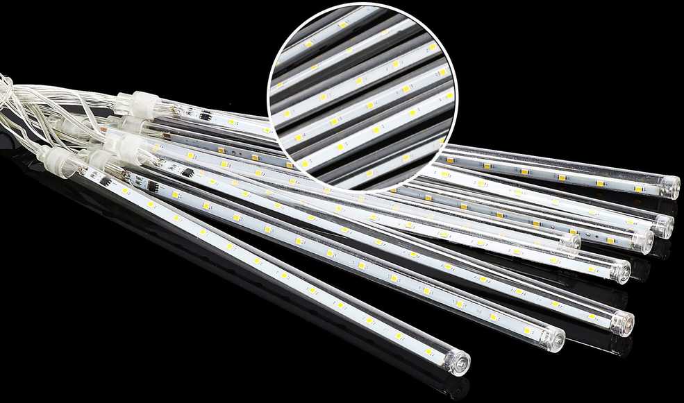 Kalėdinė girlianda Springos 288 LED, 7,2 m, šaltai balta, IP44