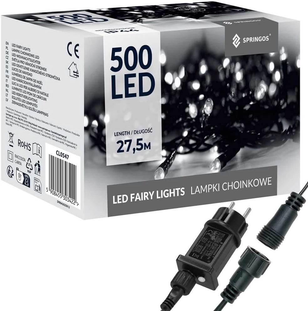 Kalėdinė girlianda Springos 500 LED, 27,5 m