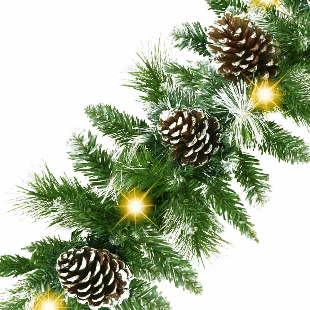 Kalėdinė girlianda Springos su kankorėžiais ir LED apšvietimu, 280 cm