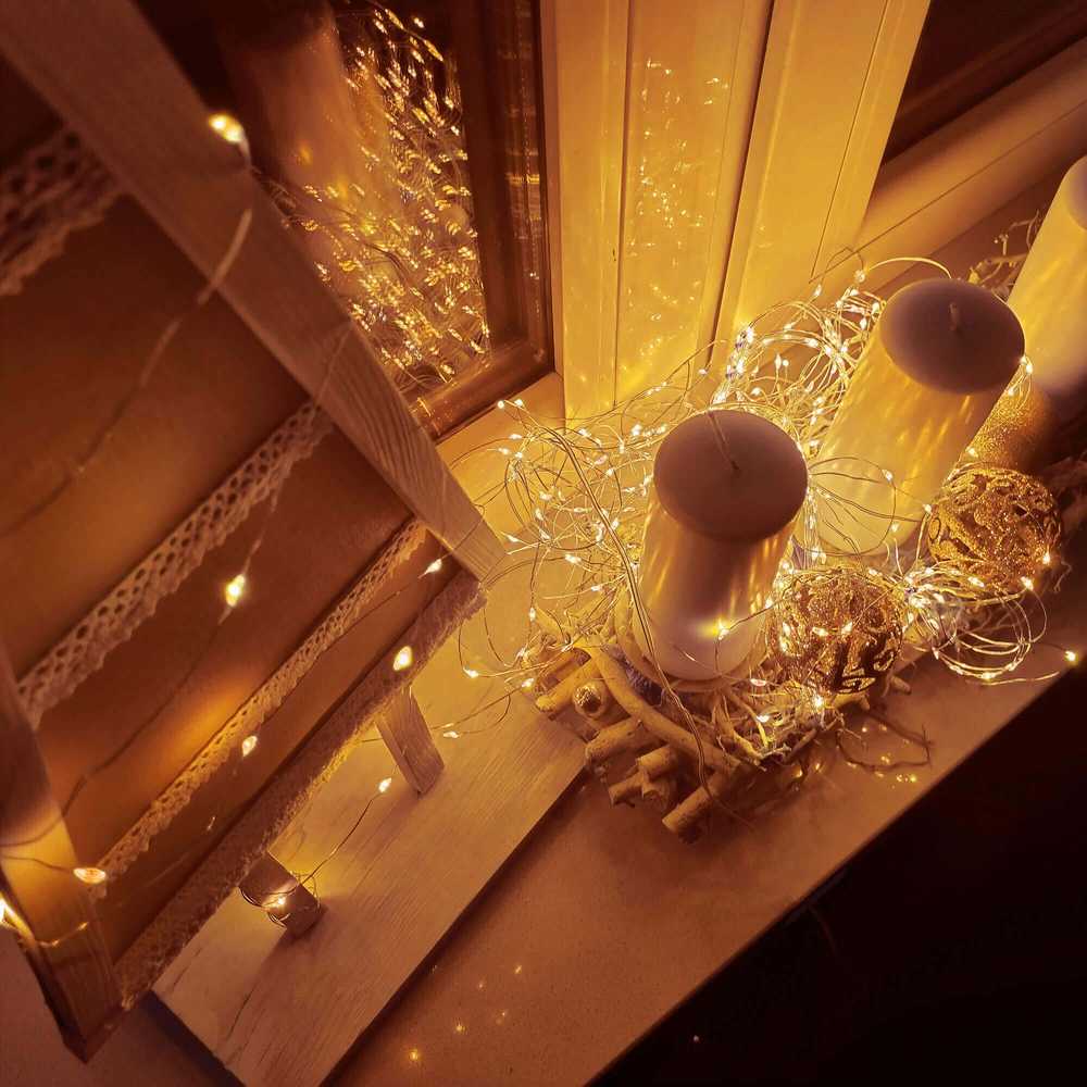 Kalėdinė LED girlianda Springos CL4043, 1000 mikro LED, 100 m, šiltai balta