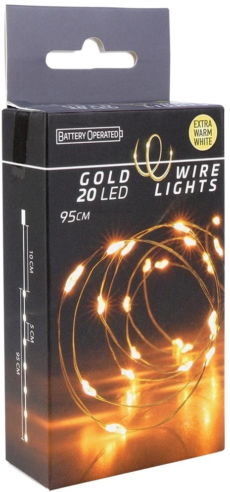 Vielinė kalėdinė girlianda 20 LED 95 cm