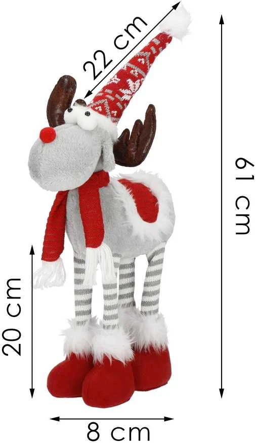 Kalėdinė puošmena elnias Springos 61 cm