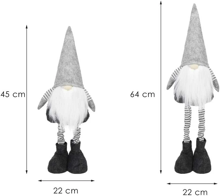 Kalėdinė puošmena Nykštukas Springos 60 cm