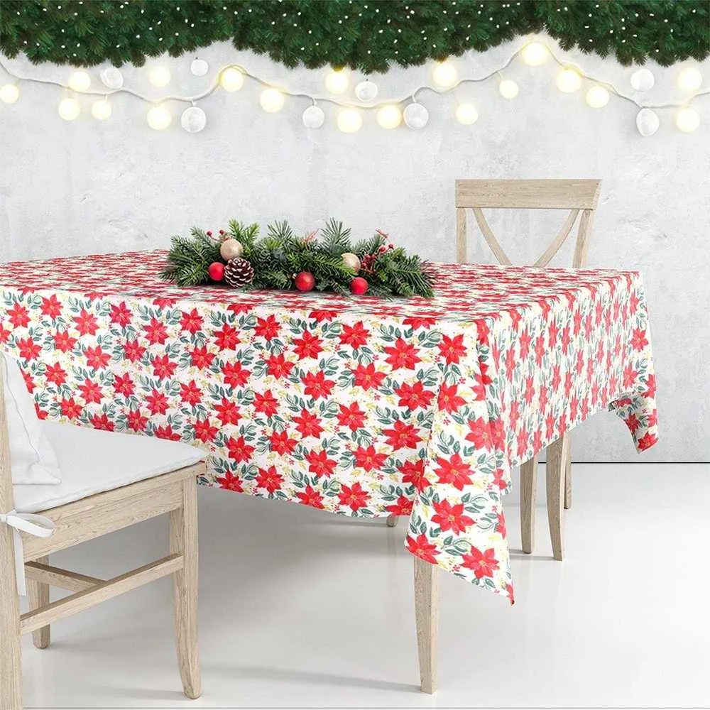 Excellent Houseware Kalėdinė staltiesė 220x150 cm - atspari dėmėms