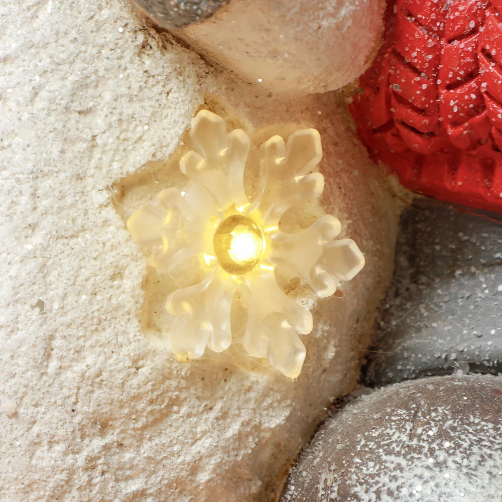 Homcom Kalėdinė statulėlė su 4 LED, įvairiaspalvė, 25 × 18 × 45,5 cm