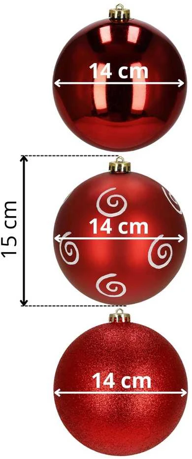 Kalėdinės dekoracijos Springos, 3 vnt., 14 cm