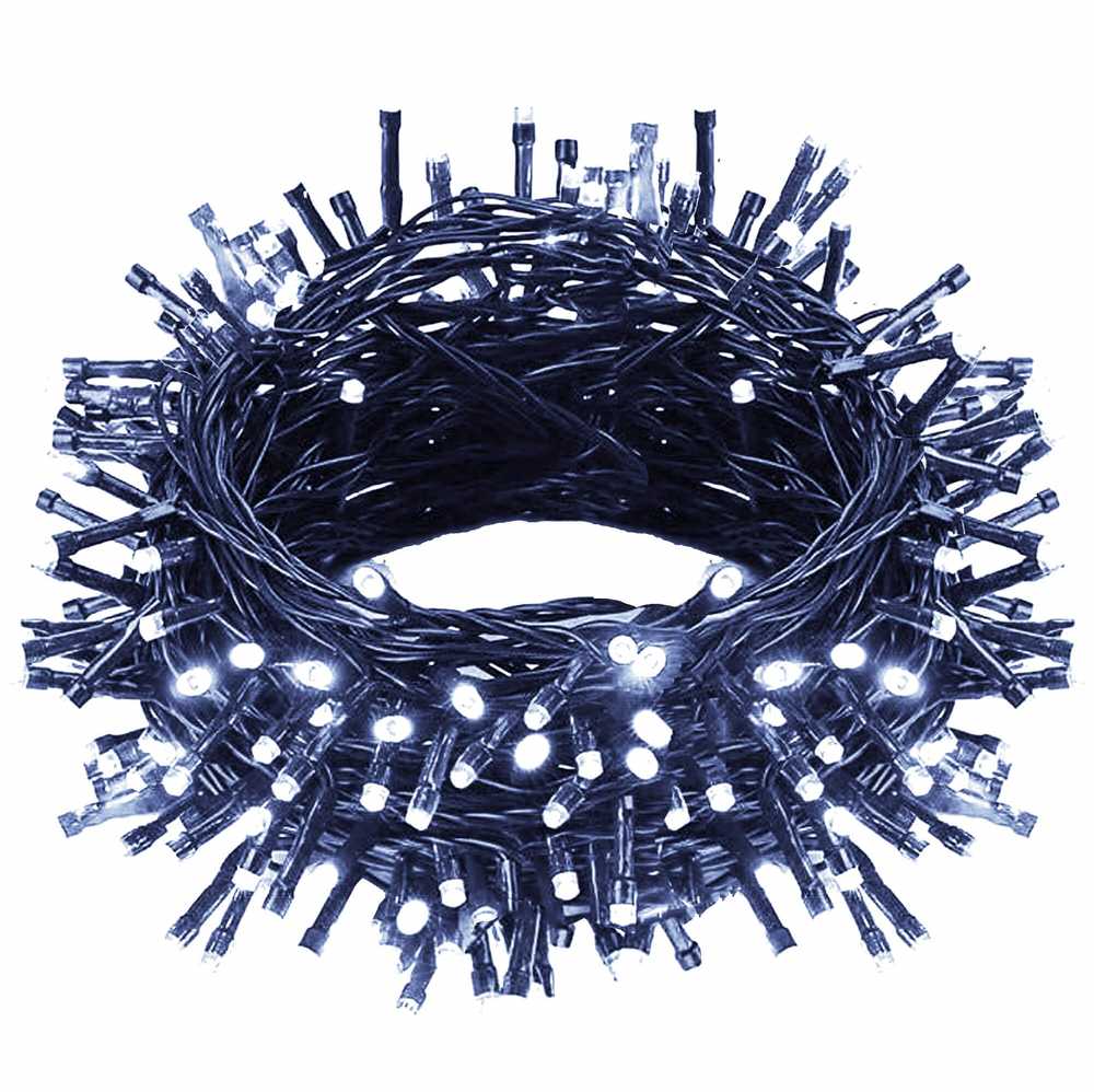 Kalėdinės girliandos Springos 200 LED, 10 m, šaltai balta