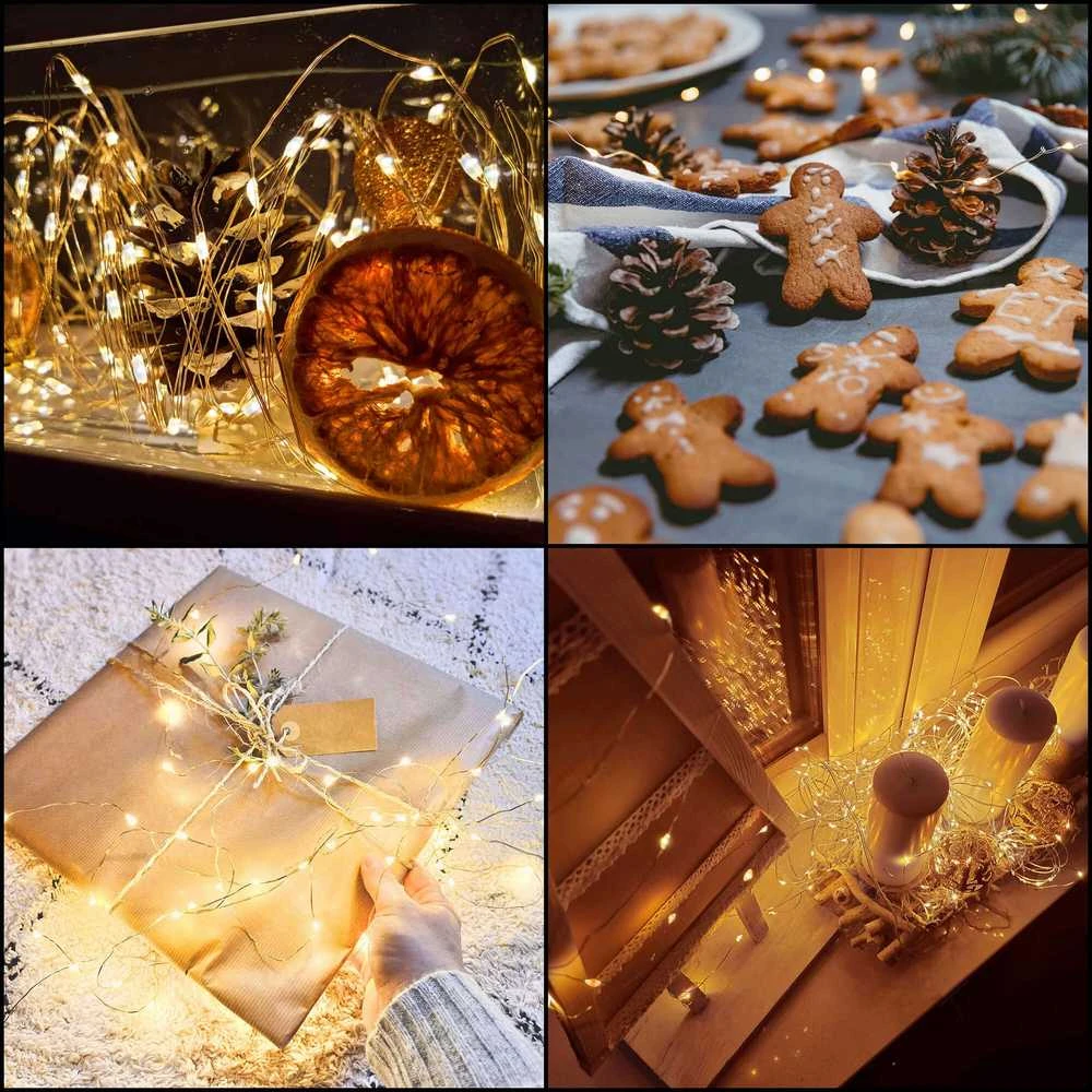 Kalėdinės girliandos Springos 30 LED 3 m šiltai baltos