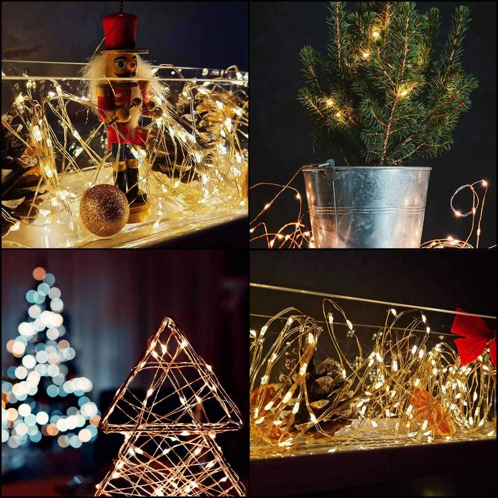 Kalėdinės girliandos Springos 30 LED 3 m šiltai baltos