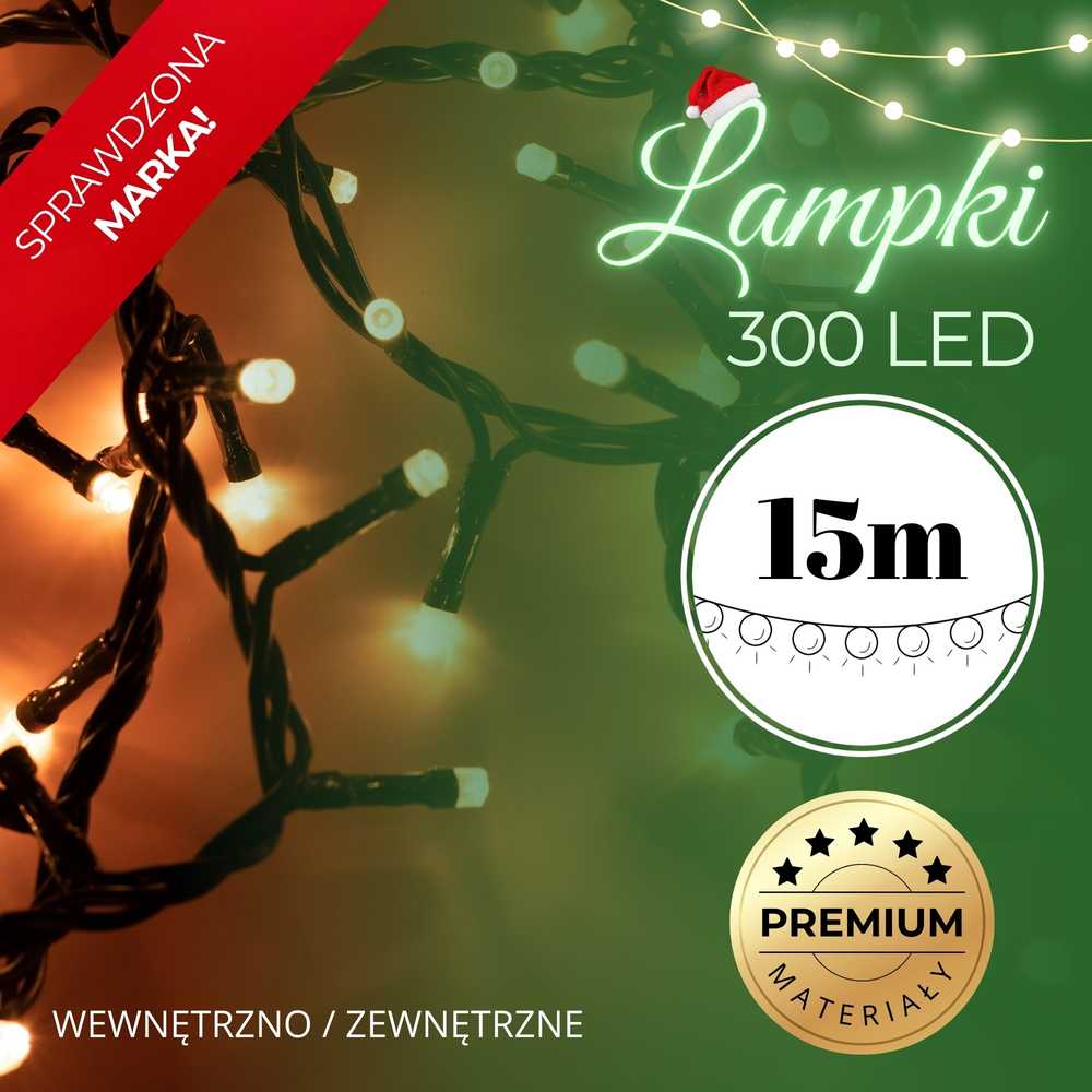 Kalėdinės girliandos Springos 300 LED 17,5 m