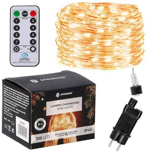 Kalėdinės girliandos Springos CL0312 su 300 LED lemputėmis