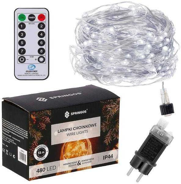 Springos Kalėdinės lemputės 48 m 480 LED
