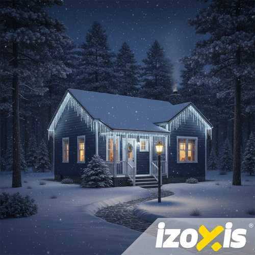 Lauko šviestuvai 300LED 15m šaunūs baltai Izoxis 26711