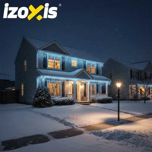 Lauko šviestuvai 300LED 15m šaunūs baltai Izoxis 26711
