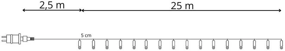 Kalėdinės lemputės Springos CL0543, 500 LED, 27,5 m