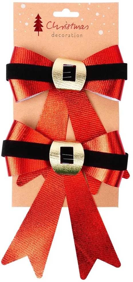 Party Deco Home Styling Deko-Lankai Kalėdiniai Lankai 15x17 cm 2 vnt.