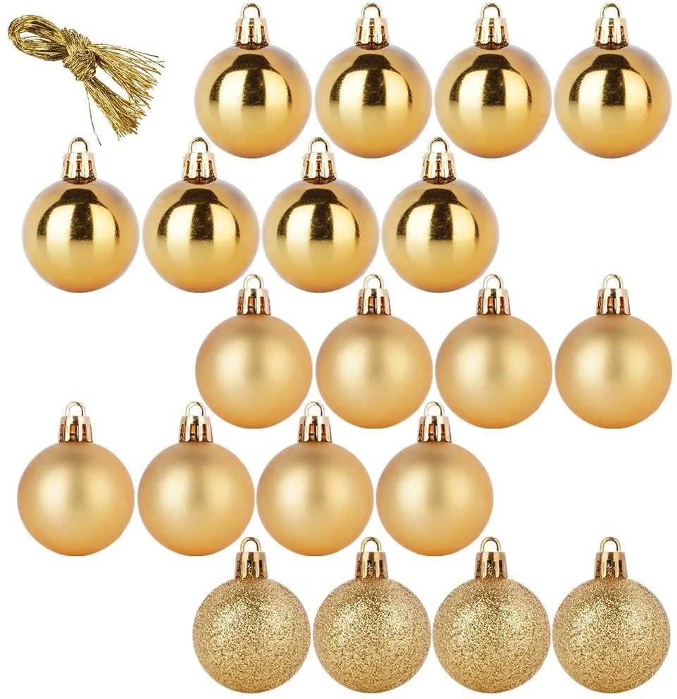 KOOPMAN Kalėdų Korpuso Rinkinys 20 vnt Auksinės 4 cm