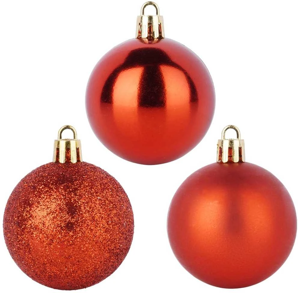 Party Deco Kalėdiniai kamuoliukai Rudi 5 cm 16 vnt - Kalėdų dekoracijos