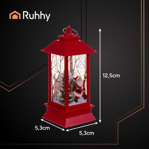 Raudona LED Christmas Lantern Ruhhy 26752