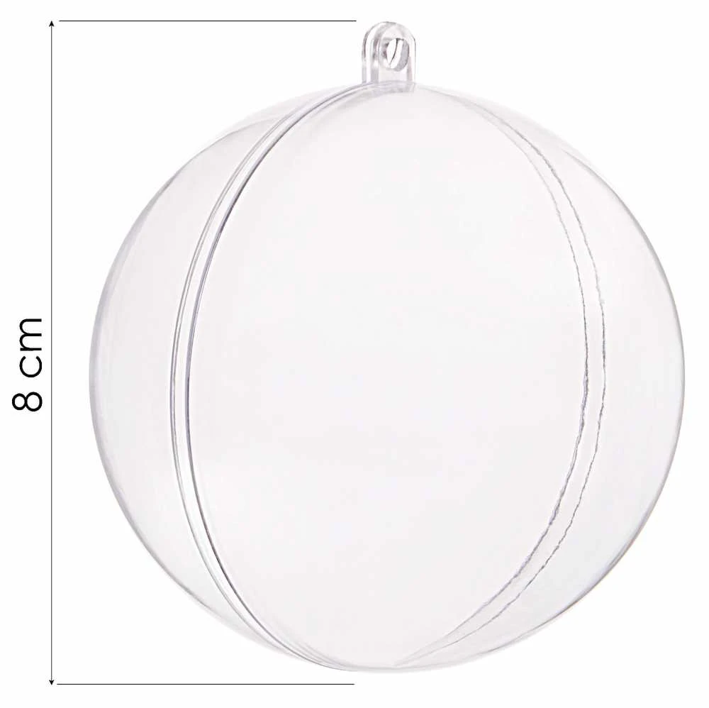 Kalėdinis plastikinis burbulas Springos 8 cm