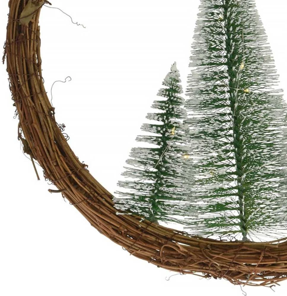 Kalėdinis vainikas su LED apšvietimu 40 cm