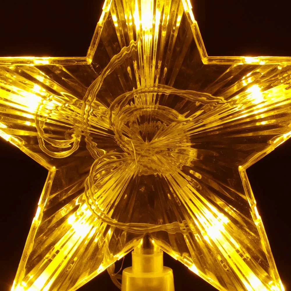 Kalėdų eglutės viršūnės žvaigždė Springos 10 LED šiltai balta