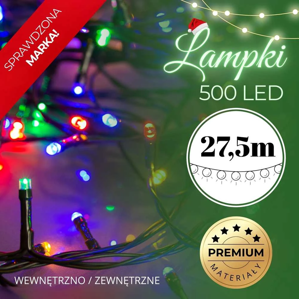 Kalėdų girlianda Springos 500 LED 27,5 m