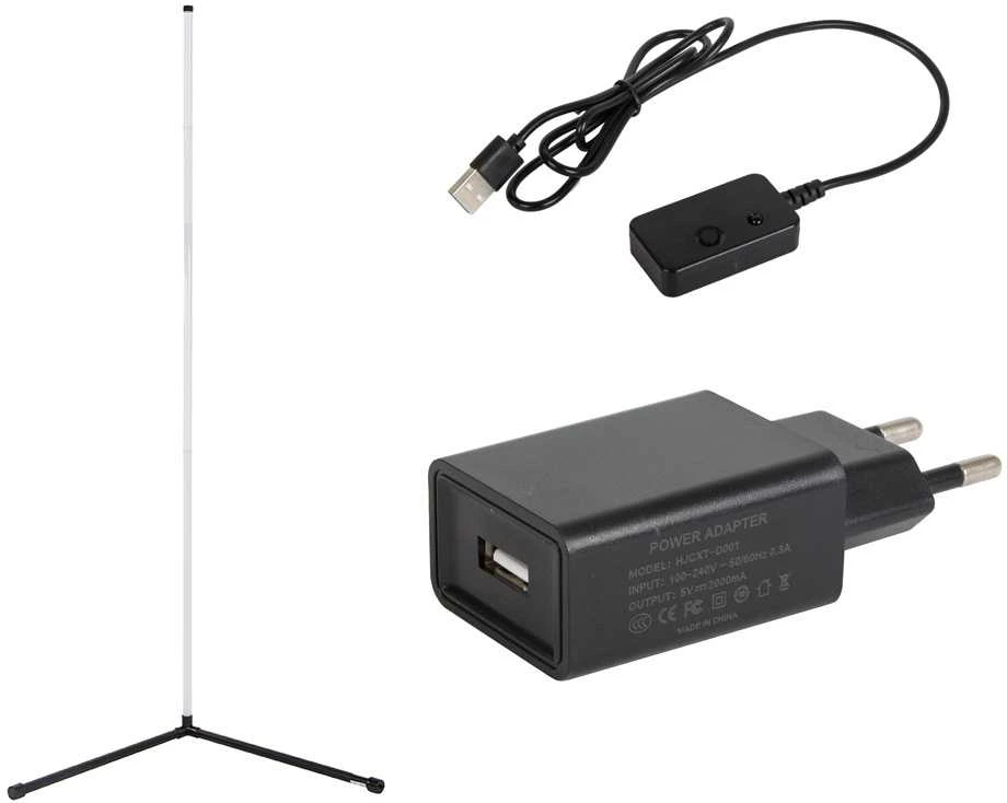 Pakabinamas šviestuvas Kampinė LED grindų lempa RGB su programėle 150 cm