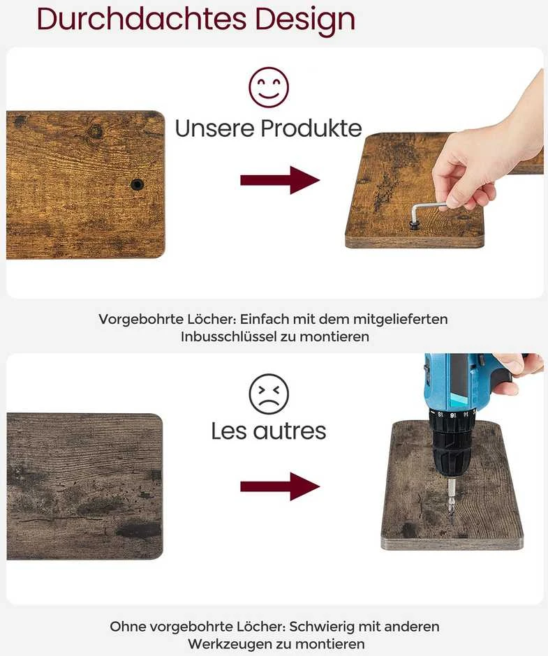 Songmics Vasagle L formos kampinė lentyna
