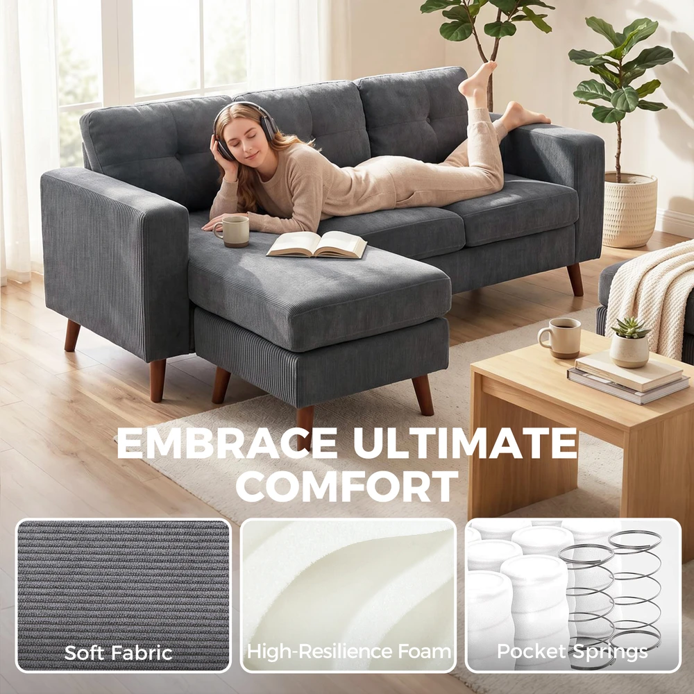 Kampinė sofa 192 cm