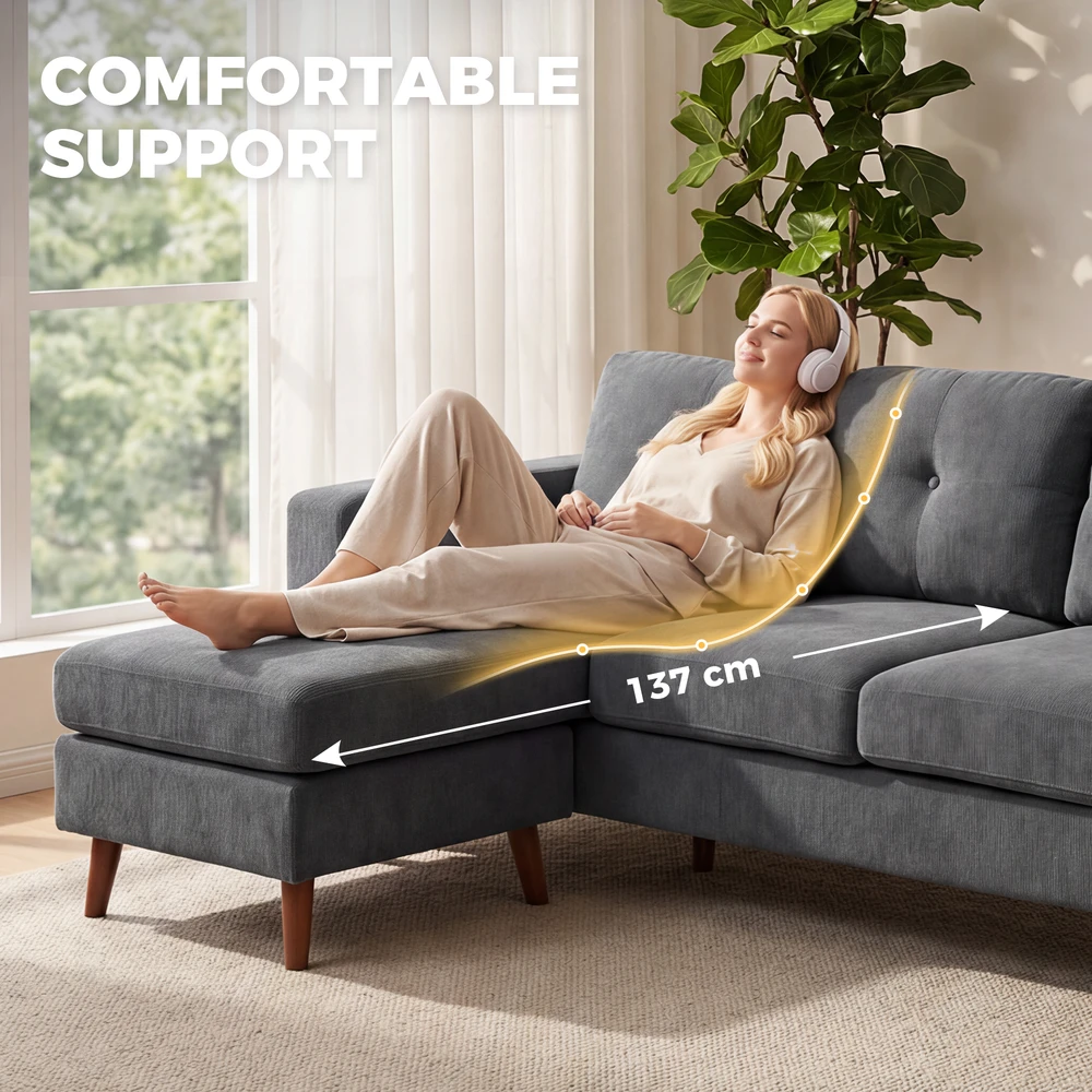 Kampinė sofa 192 cm