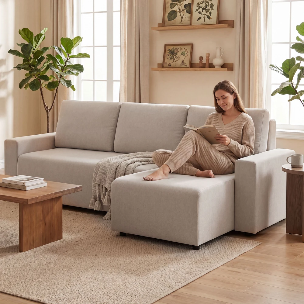 Kampinė sofa 226 x 125 x 86 cm