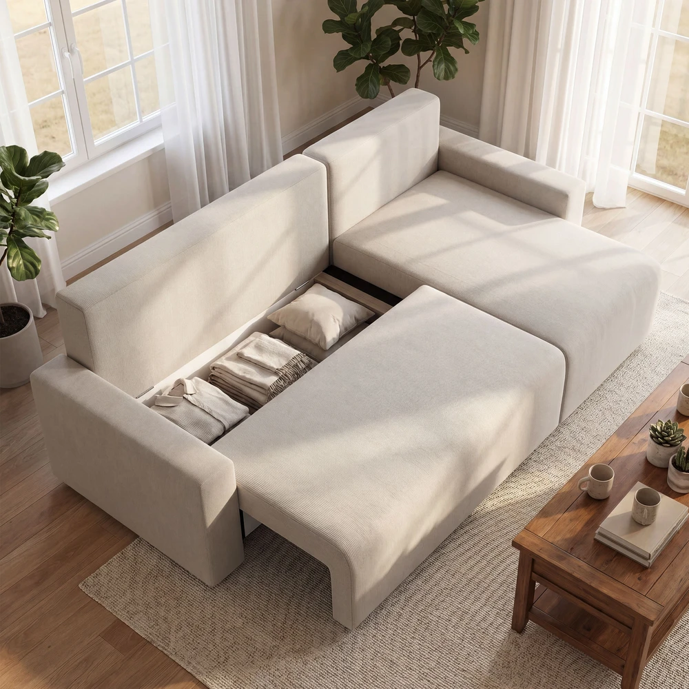 Kampinė sofa 226 x 125 x 86 cm