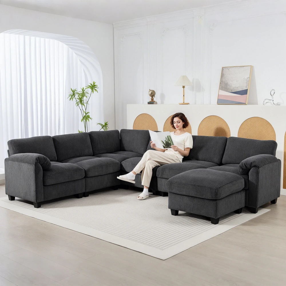 Kampinė sofa 292x224x85 cm