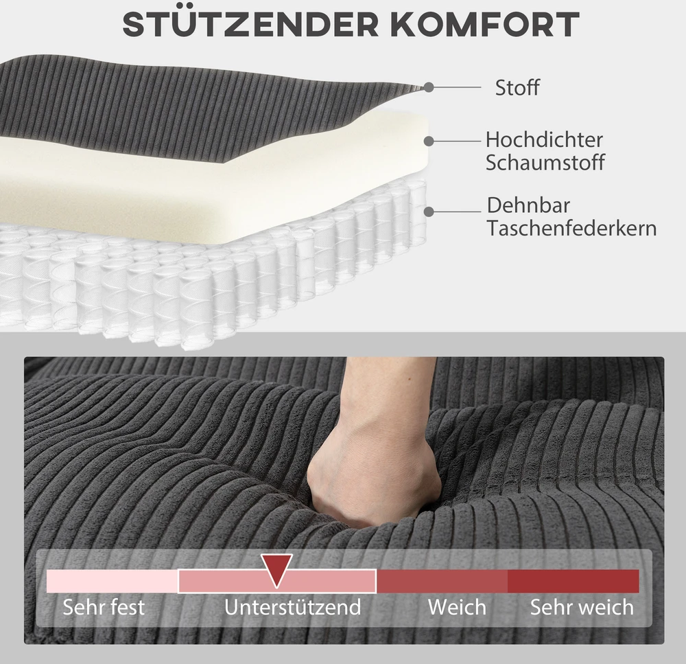 Kampinė sofa 292x224x85 cm