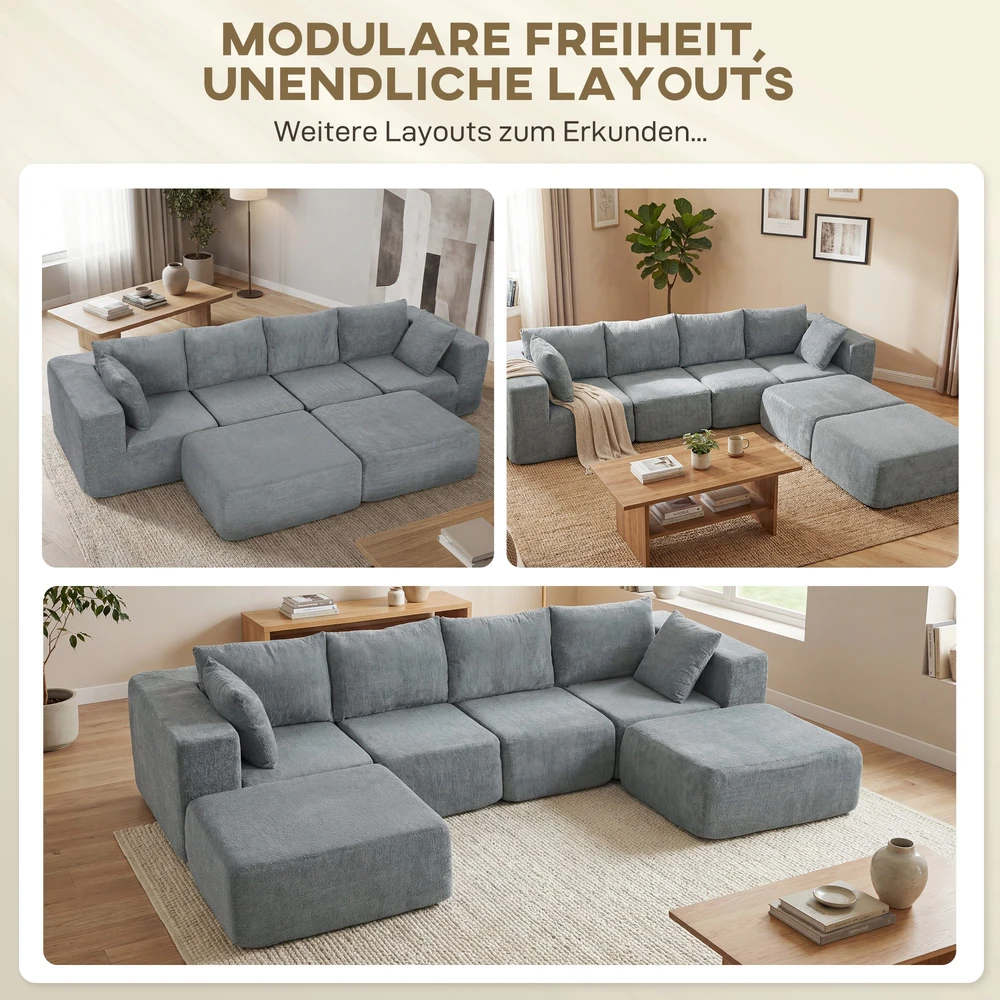 Kampinė sofa tamsiai pilka